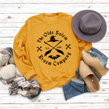 The Olde Salem balai lettre col rond ample manches longues pull fille