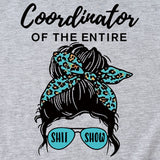 Koordinator des gesamten stilvollen Kurzarm-T-Shirts mit Rundhalsausschnitt