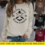 The Olde Salem balai lettre col rond ample manches longues pull fille