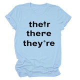 T-shirt ample à manches courtes, avec lettres imprimées, à la mode