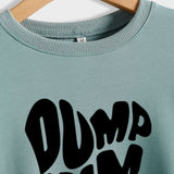 DUMP HIM Letters Loose Bottomed Long Sleeved Sweater Women