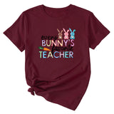 T-shirt décontracté à manches courtes imprimé Every Bunny's Bunny's Bunny pour femme