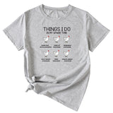 Fashion Things I Do In My Spare Casual Short Sleeve T-Shirt