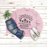 Printed Pullover Round Neck Tops Long Sleeve Printed Sweatshirt