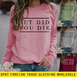 But Did Pullover für Damen mit Rundhalsausschnitt und Buchstabenmuster