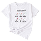 Fashion Things I Do In My Spare Casual Short Sleeve T-Shirt