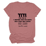 TItI TEE TEE Sommerbrief, Rundhalsausschnitt, lockeres kurzärmliges Damen-T-Shirt