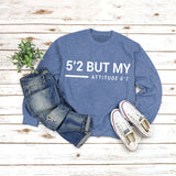 Rundhals-Oberteile, langärmeliges, bedrucktes Sweatshirt mit Buchstaben