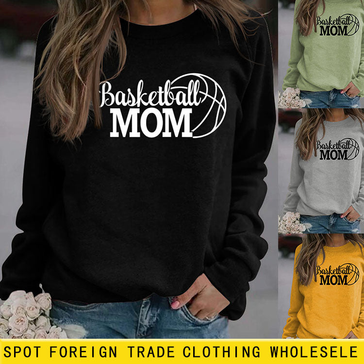 Spot Basketball Mom Long Sleeve Women's Sweatshirt
