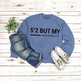 Rundhals-Oberteile, langärmeliges, bedrucktes Sweatshirt mit Buchstaben