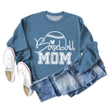 Baseball Mom Baseball Brief Druck Herbst/Winter Baseball Langarm Plus Größe Pullover Mädchen