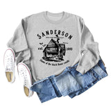 SANDERSON BED Lettres Col Rond Bas Manches Longues Sweat Femme