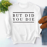 But Did Pullover für Damen mit Rundhalsausschnitt und Buchstabenmuster