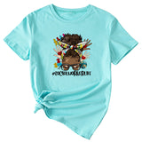 SOCIALWORKERLIFE T-Shirt mit lustigem Muster, neues Rundhals-Kurzarm-T-Shirt