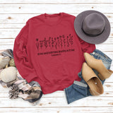 He Has Made Letter Plant Flower Loose Autumn and Winter Long Sleeve Casual Sweater Women