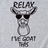 Sable Large T-Shirt Femme RELAX I'VE GOAT Manches Courtes