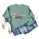 Love Generativity Fashion Loose Letter Long Sleeve Round Neck Sweater Girl