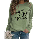 Perfekt unvollkommen monogrammiertes Damen Sweatshirt