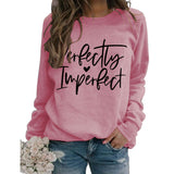 Perfekt unvollkommen monogrammiertes Damen Sweatshirt