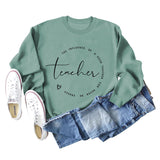 L'INFLUENCE DES LETTRES SWEAT-SHIRT OVERSIZE À MANCHES LONGUES ET COL ROND AMPLE