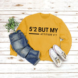 Rundhals-Oberteile, langärmeliges, bedrucktes Sweatshirt mit Buchstaben