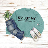 Rundhals-Oberteile, langärmeliges, bedrucktes Sweatshirt mit Buchstaben