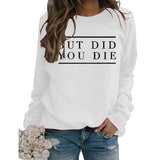 But Did Pullover für Damen mit Rundhalsausschnitt und Buchstabenmuster