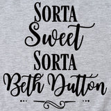 Sorta Sweet Sorta Fashion Damen T-Shirt mit Rundhalsausschnitt und kurzen Ärmeln