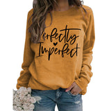 Perfekt unvollkommen monogrammiertes Damen Sweatshirt