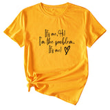 La lettre, c'est moi. Salut, je suis la chemise à manches courtes Problème.