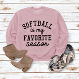 SOFTBALL est mon pull simple à col rond et manches longues, pull ample