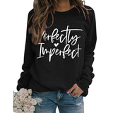 Perfekt unvollkommen monogrammiertes Damen Sweatshirt