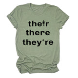 T-shirt ample à manches courtes, avec lettres imprimées, à la mode