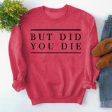 But Did Pullover für Damen mit Rundhalsausschnitt und Buchstabenmuster