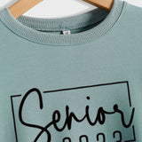 Senior 2023 Brief Lose Herbst und Winter Basis Neue Casual Große Langarm Pullover