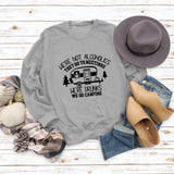 Women's Bottoming Long Sleeve Wholesale WE'RE NOT ALCOHOLICS Letter Sweater