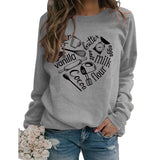 Rundhals-Oberteil, langärmliger Pullover aus Sugar Oil Vanilla