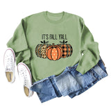 It's Fall Y'All Loose Round Neck Long Sleeved Women In Autumn