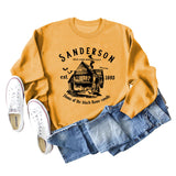 SANDERSON BED Lettres Col Rond Bas Manches Longues Sweat Femme