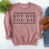 But Did Pullover für Damen mit Rundhalsausschnitt und Buchstabenmuster