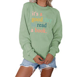 Buchstaben bedruckter lässiger Rundhals-Mode-Pullover für Damen
