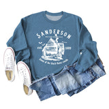 SANDERSON BED Lettres Col Rond Bas Manches Longues Sweat Femme