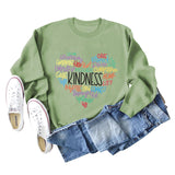 Love Generativity Fashion Loose Letter Long Sleeve Round Neck Sweater Girl