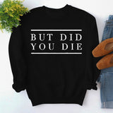 But Did Pullover für Damen mit Rundhalsausschnitt und Buchstabenmuster