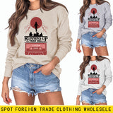 RUNNING UP THAT HILL DAMEN-SHIRT MIT RUNDHALSAUSSCHNITT, LANGARM, SWEATSHIRT IN ÜBERGRÖSSE