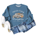 Frauen Casual Buchstaben Rundhals Lose Langarm Pullover Spot