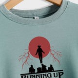 RUNNING UP THAT HILL DAMEN-SHIRT MIT RUNDHALSAUSSCHNITT, LANGARM, SWEATSHIRT IN ÜBERGRÖSSE