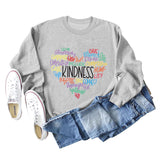 Love Generativity Fashion Loose Letter Long Sleeve Round Neck Sweater Girl