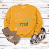 Buchstaben bedruckter lässiger Rundhals-Mode-Pullover für Damen