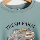Frauen Casual Buchstaben Rundhals Lose Langarm Pullover Spot